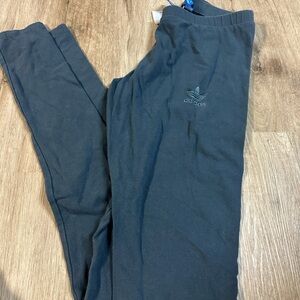 Adidas Gray Blue Cotton Leggings Size Small
